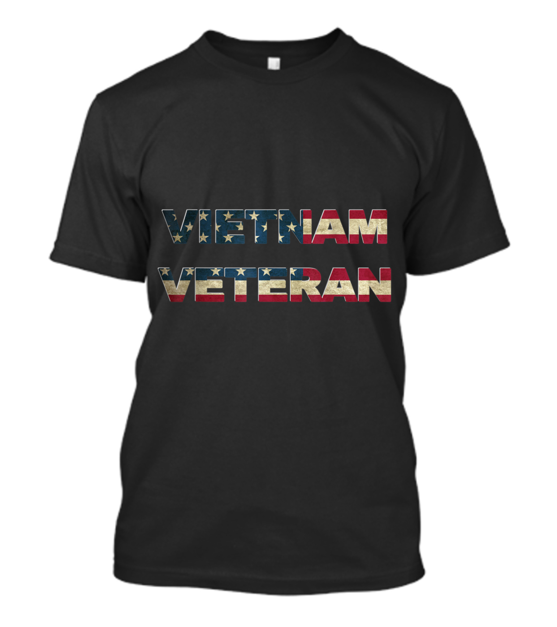Vietnam Veteran US Stars And Stripes American Flag T-Shirt