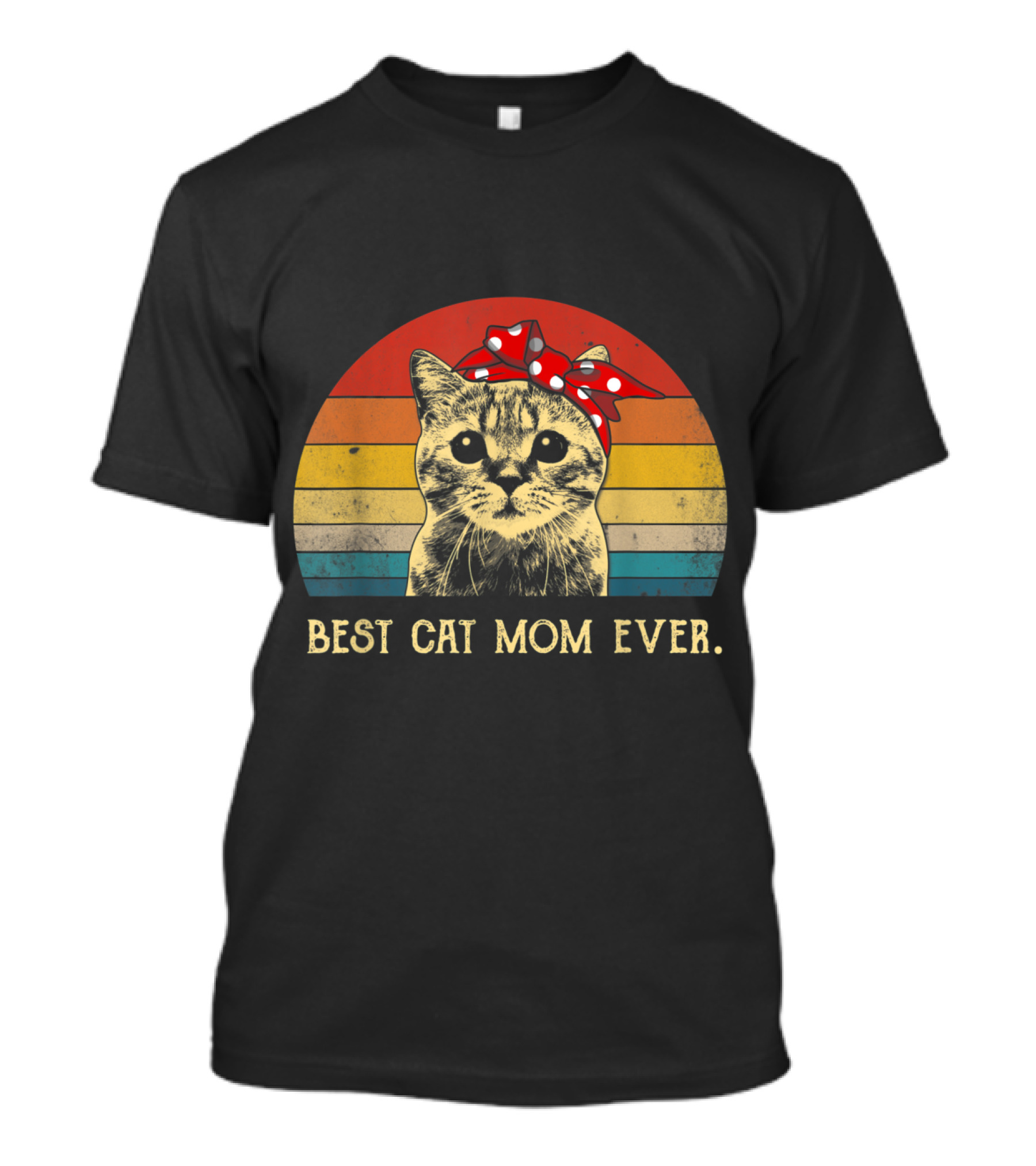 Best Cat Mom Ever Vintage Mother's Day Gifts T-Shirt