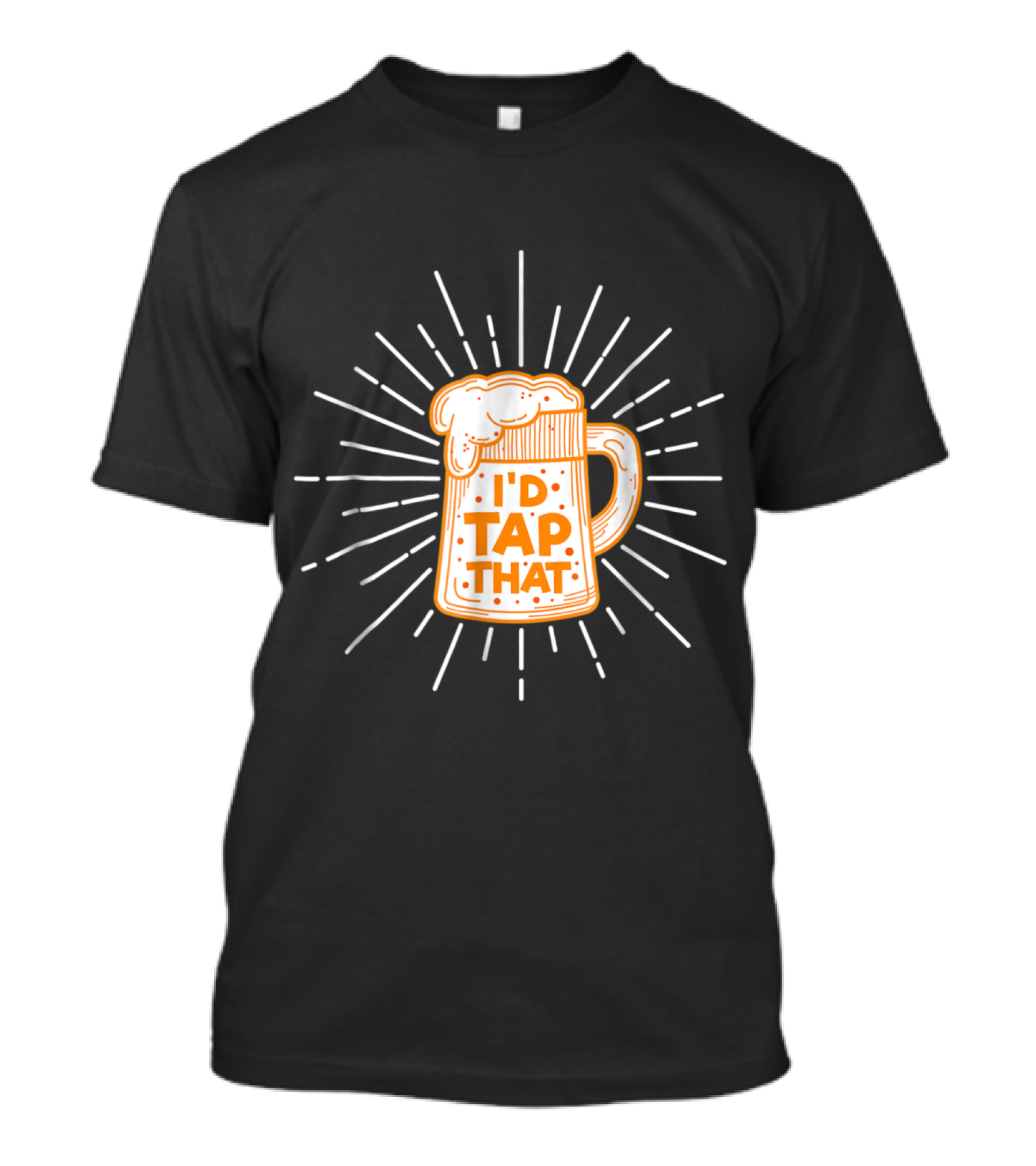 I'D Tap That Beer Mug Humor Burst T-Shirt