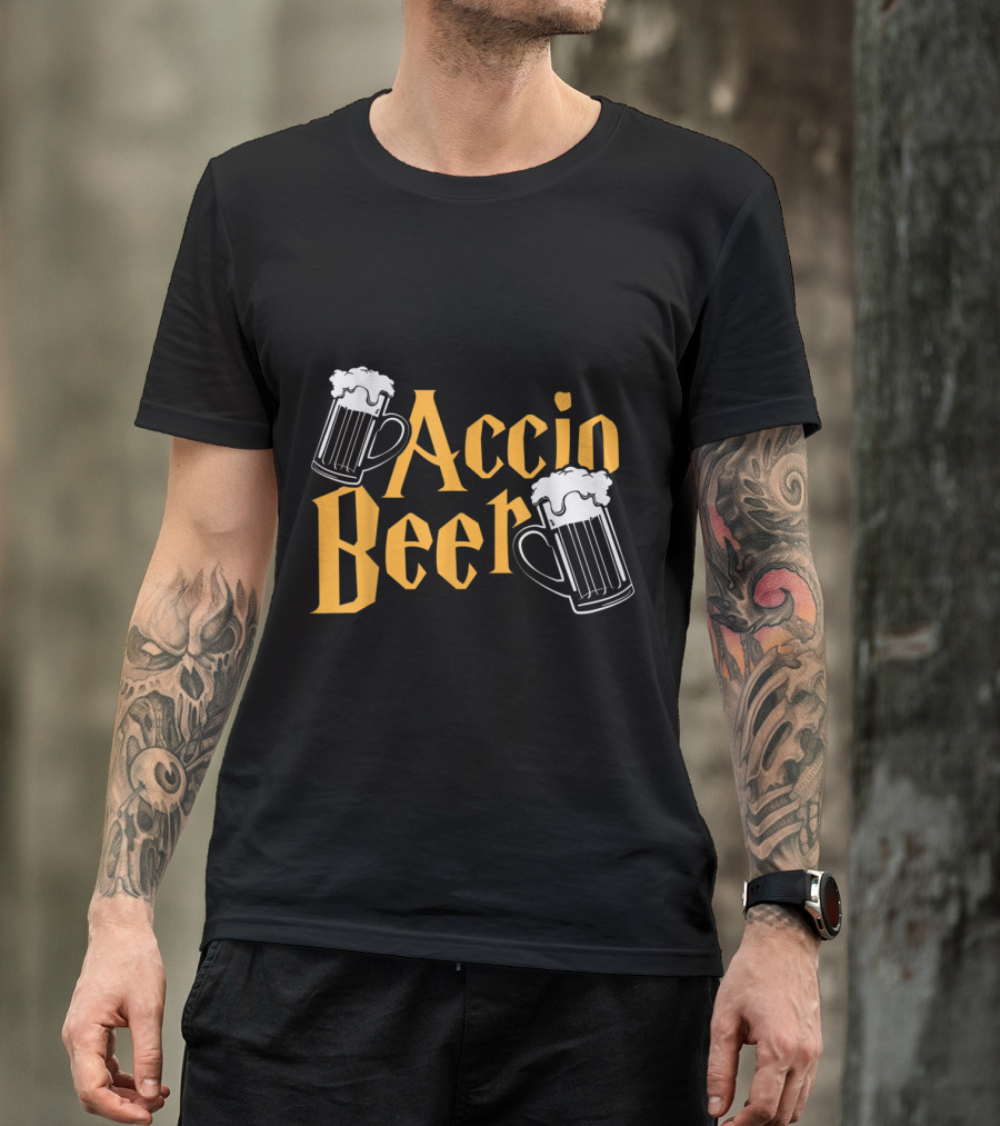 Accio Beer Potter Magic Spell Drink Funny Harry Mug T-Shirt