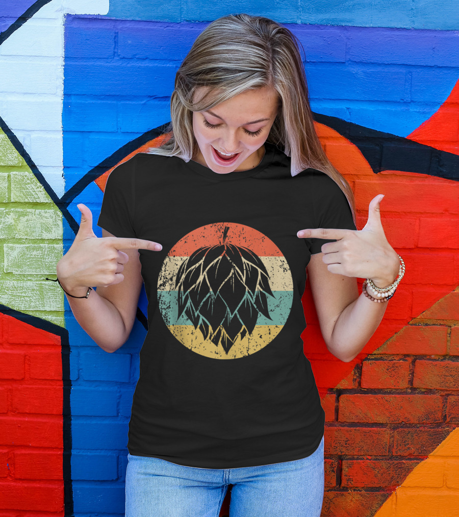 Craft Beer Hops Vintage T-Shirt