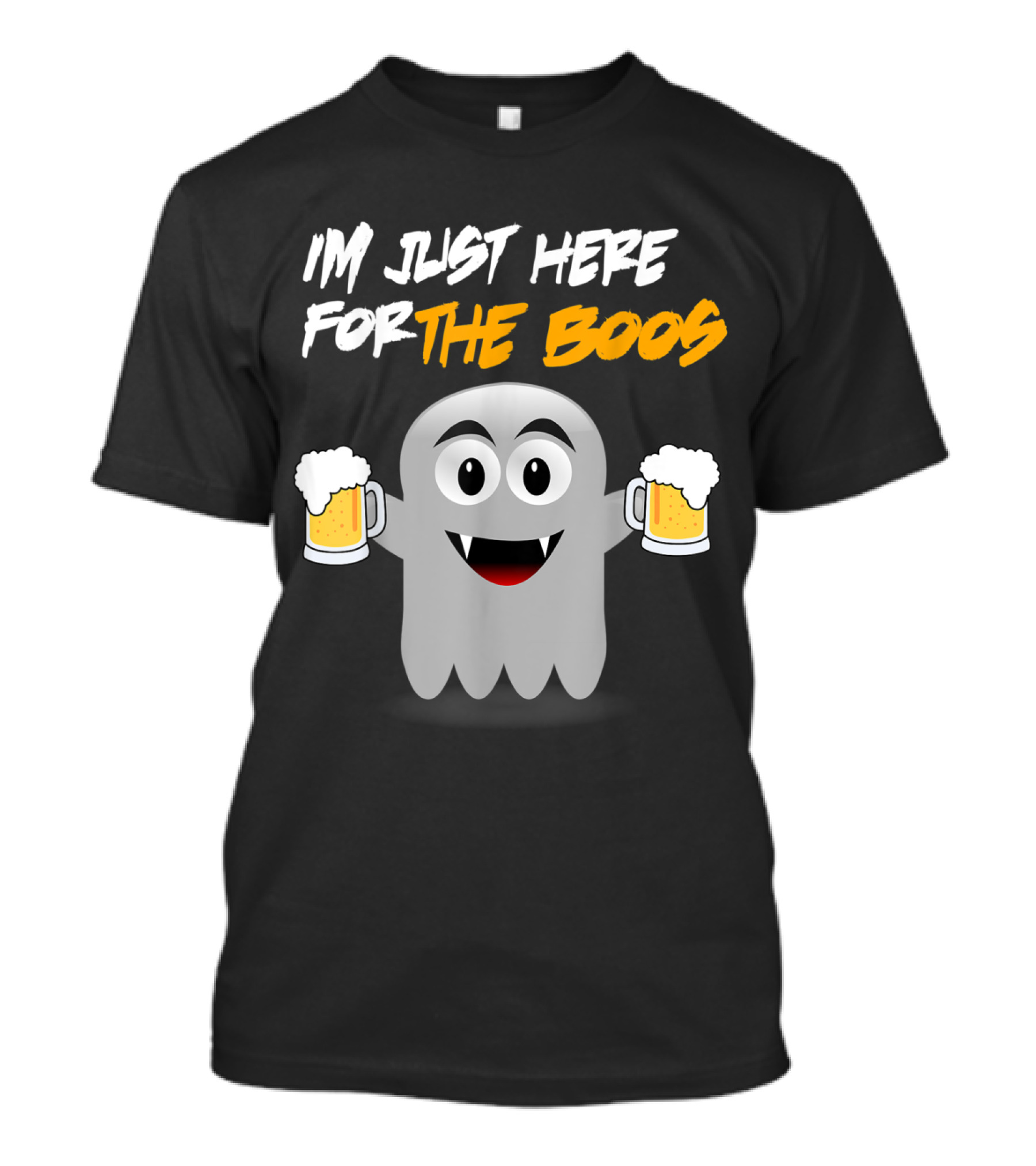 I'm Just Here For The Boo's Halloween Ghost With Beer Lover T-Shirt