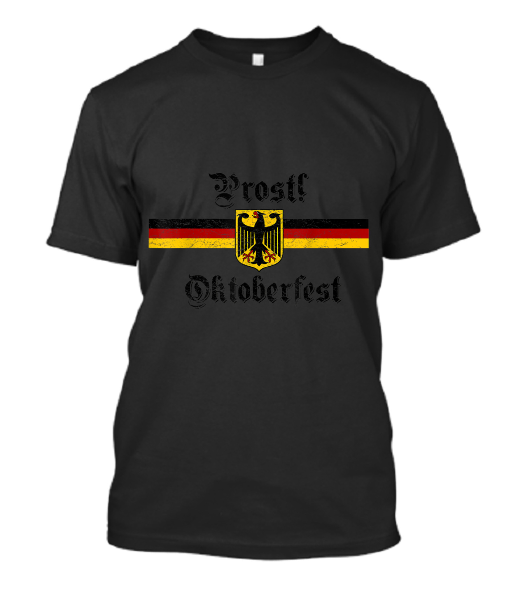 Prost Oktoberfest Vintage German Flag T-Shirt