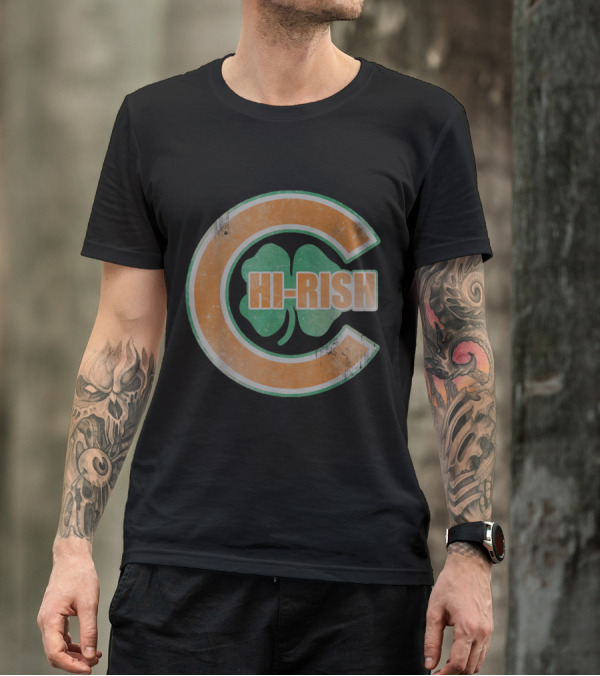 HI-RISH Chicago Irish Clover C T-Shirt