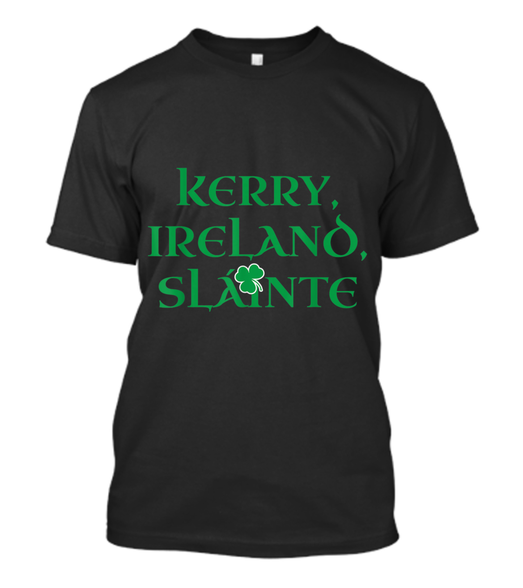 Kerry Ireland Sláinte Irish Gaelic Pride Shamrock T-Shirt