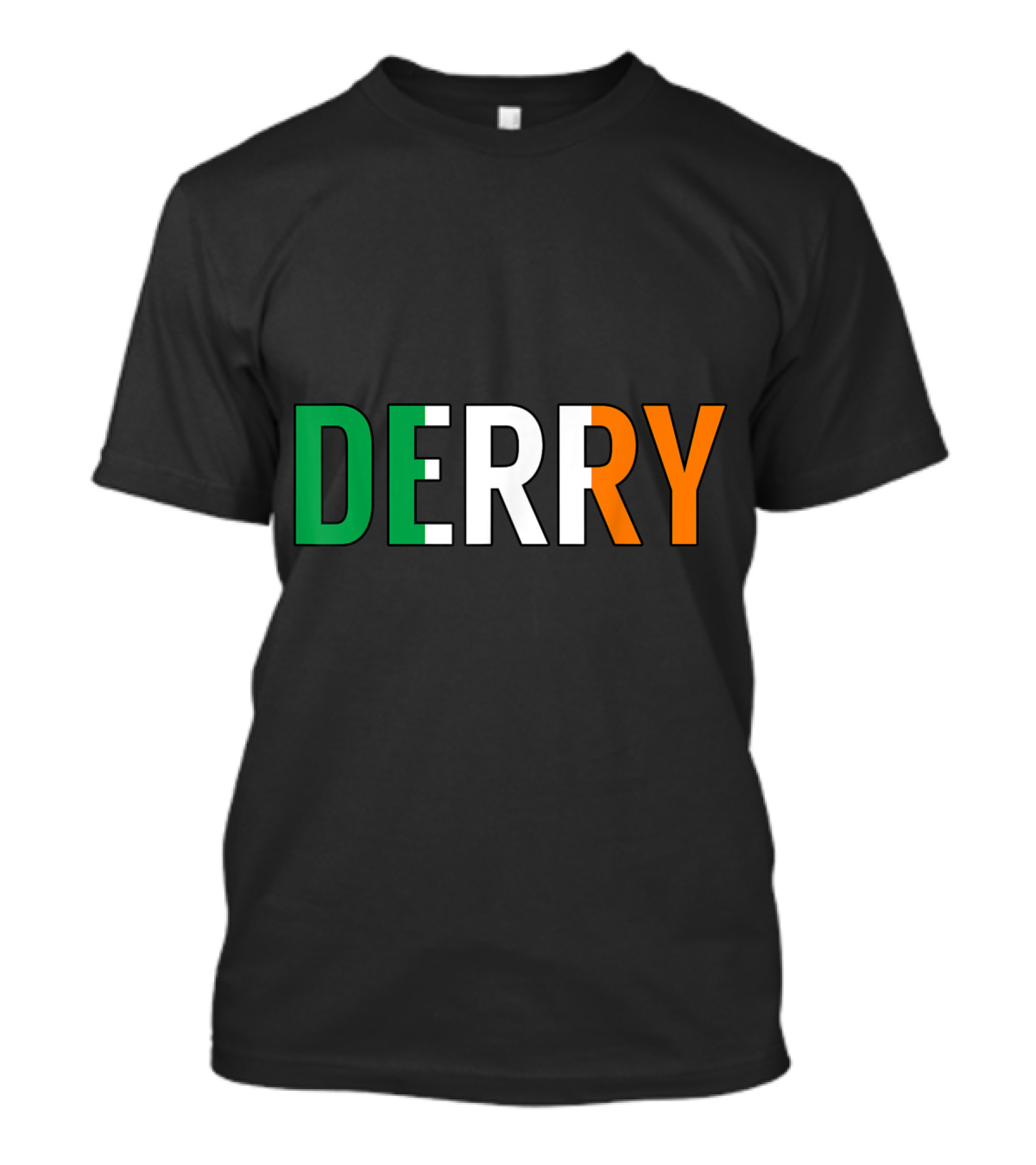 Derry Irish Republic Tricolor Irish Flag Colors T-Shirt