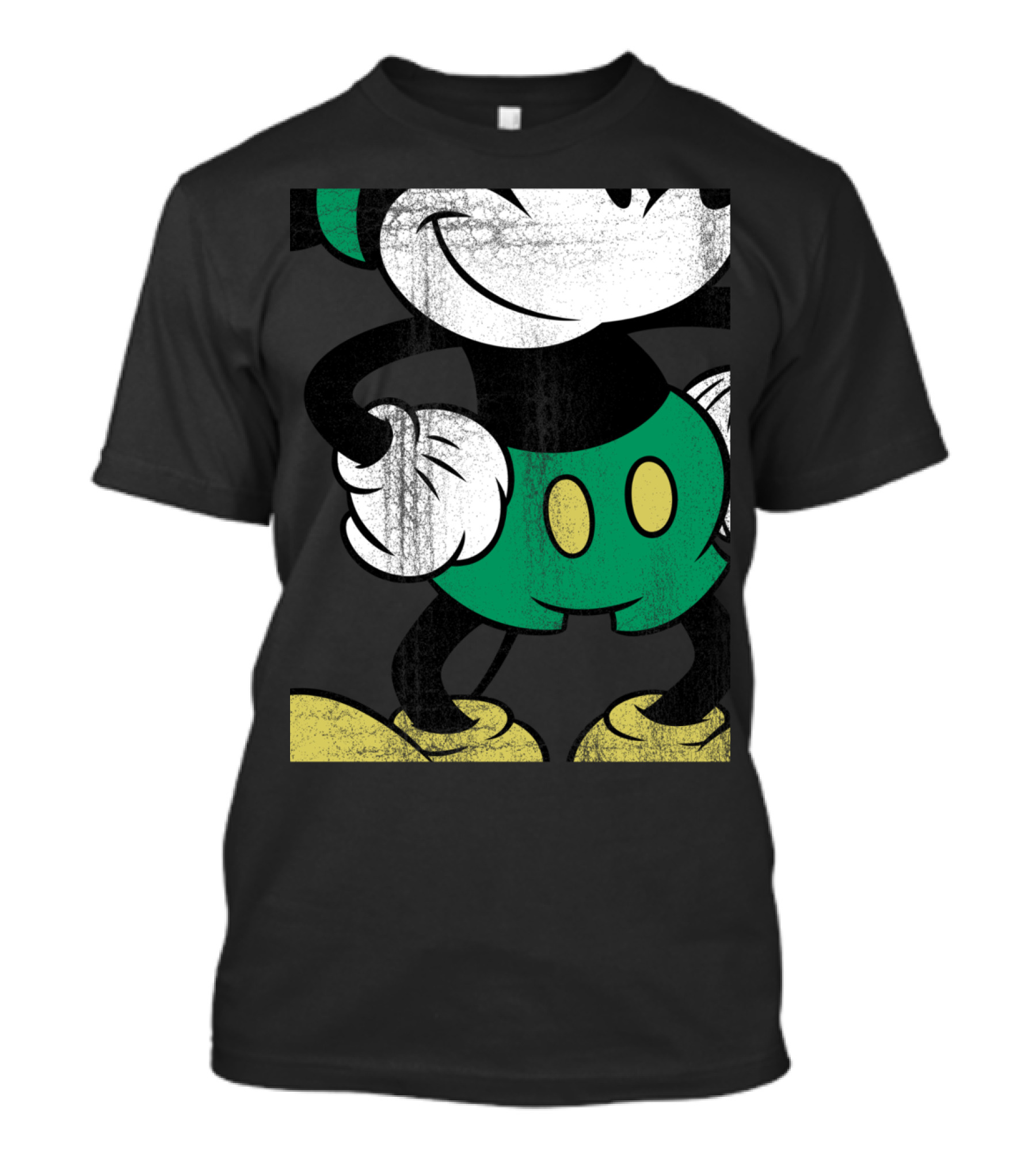 Disney Classic Mickey Mouse Green Shorts T-Shirt