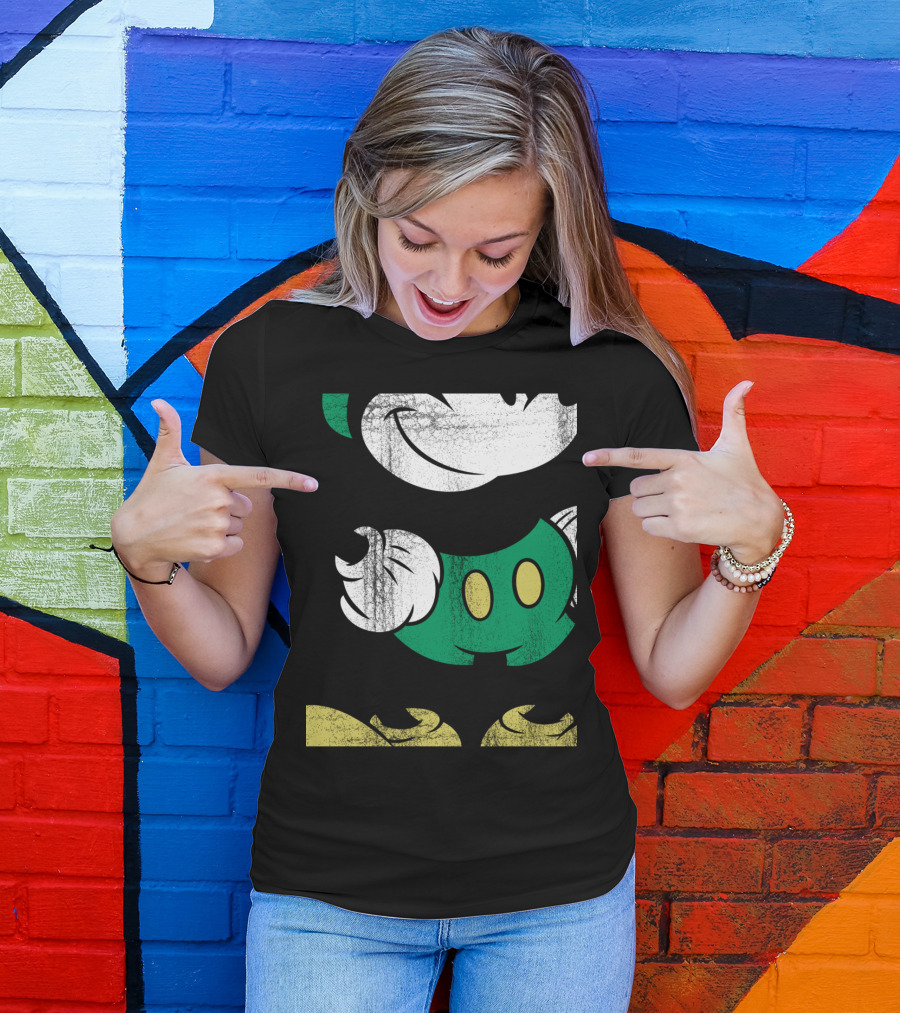 Disney Classic Mickey Mouse Green Shorts T-Shirt
