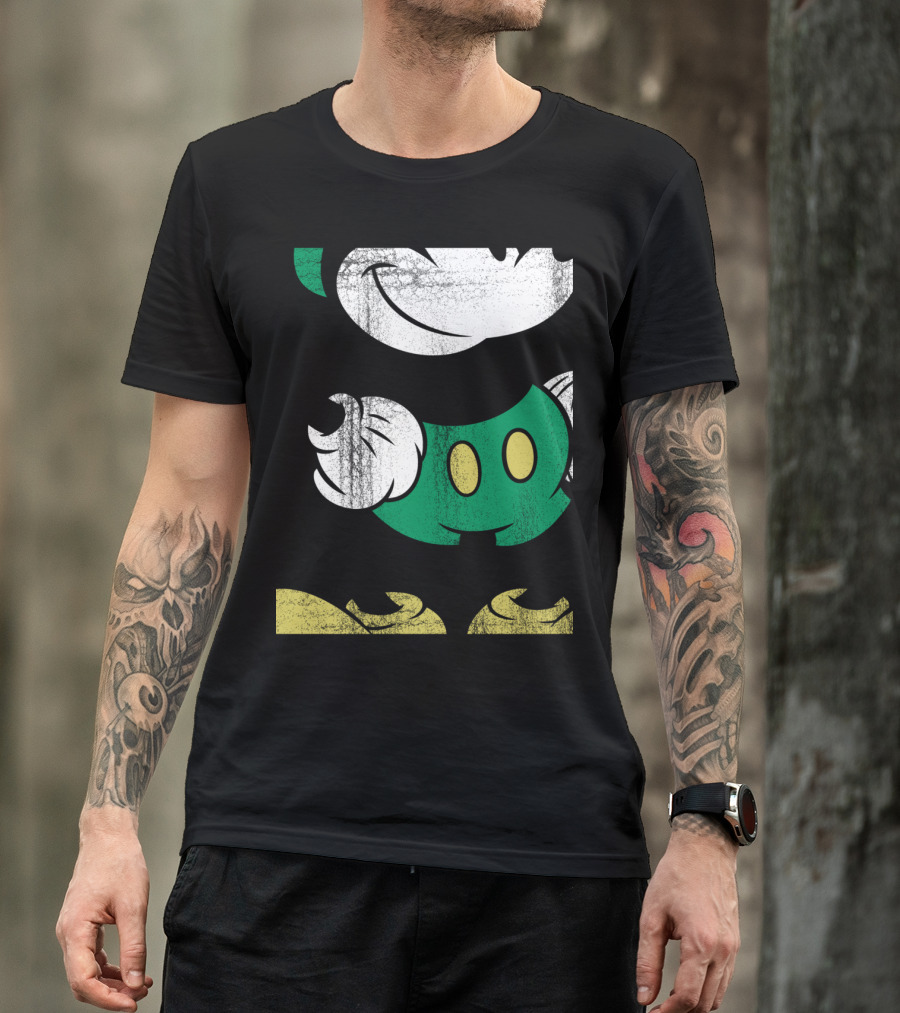 Disney Classic Mickey Mouse Green Shorts T-Shirt