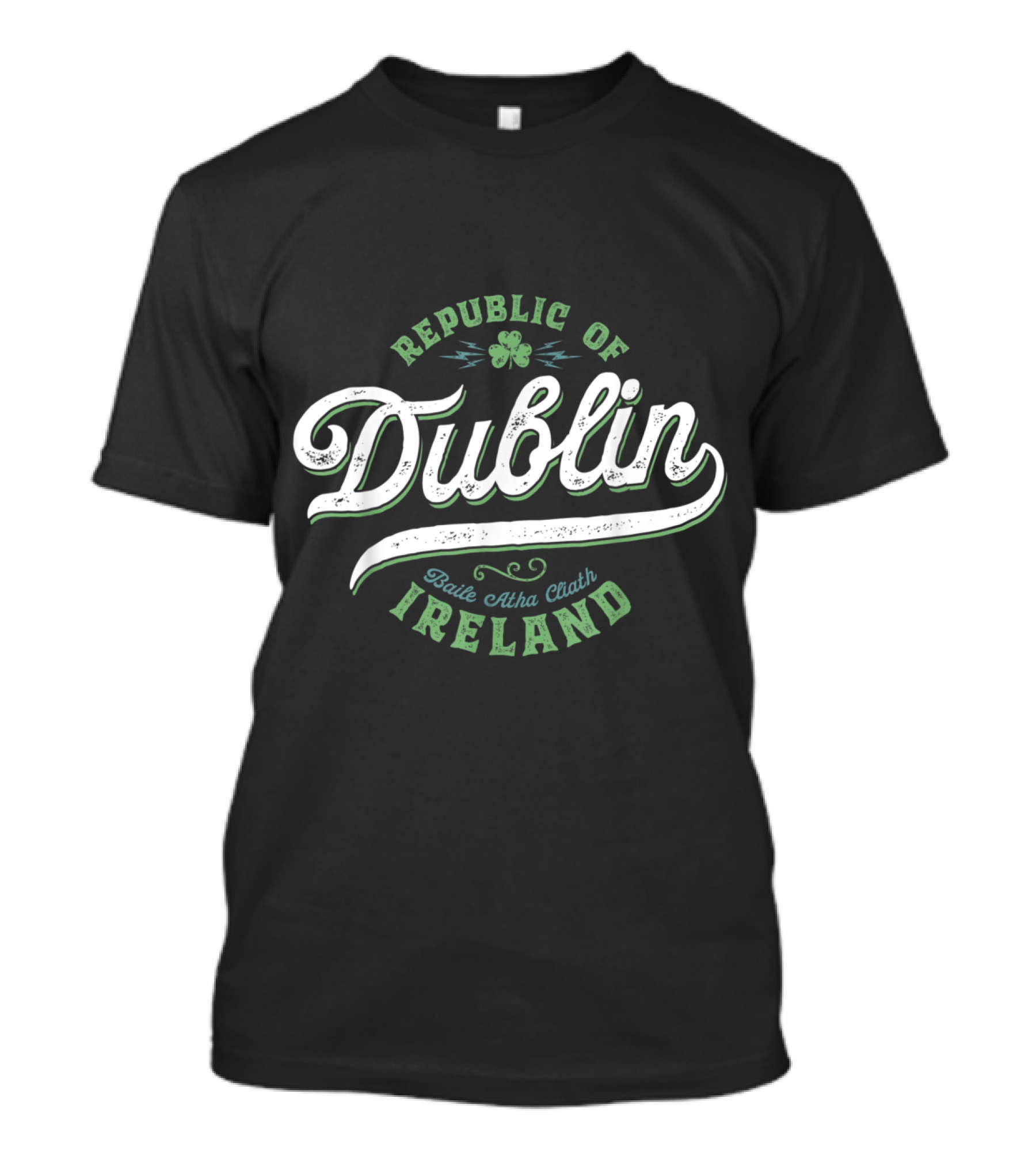 Republic Of Dublin Ireland Baile Átha Cliath Vintage Irish Capital T-Shirt