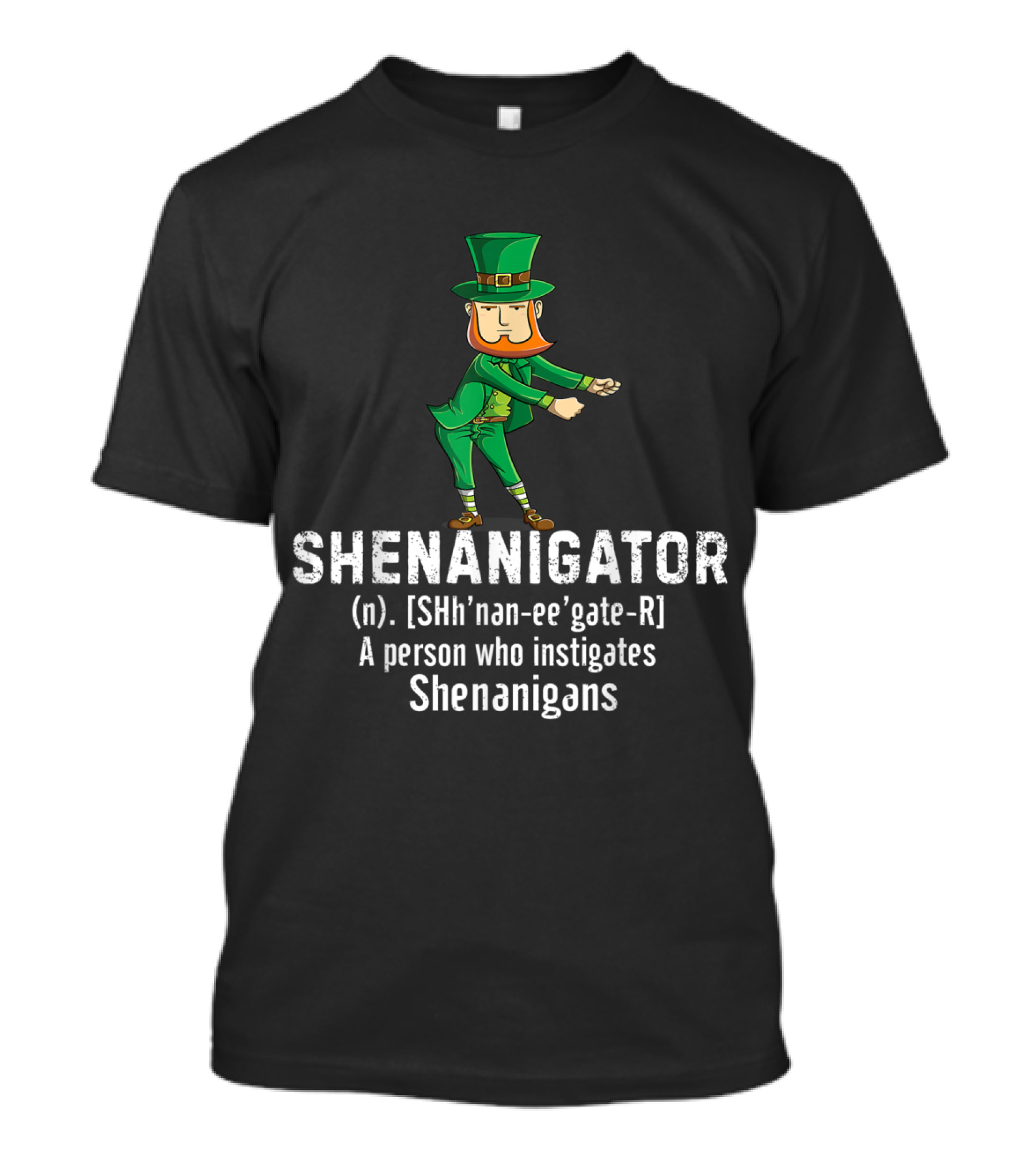 Shenanigator St Patrick's Day Flossing Leprechaun Shenanigans Irish T-Shirt