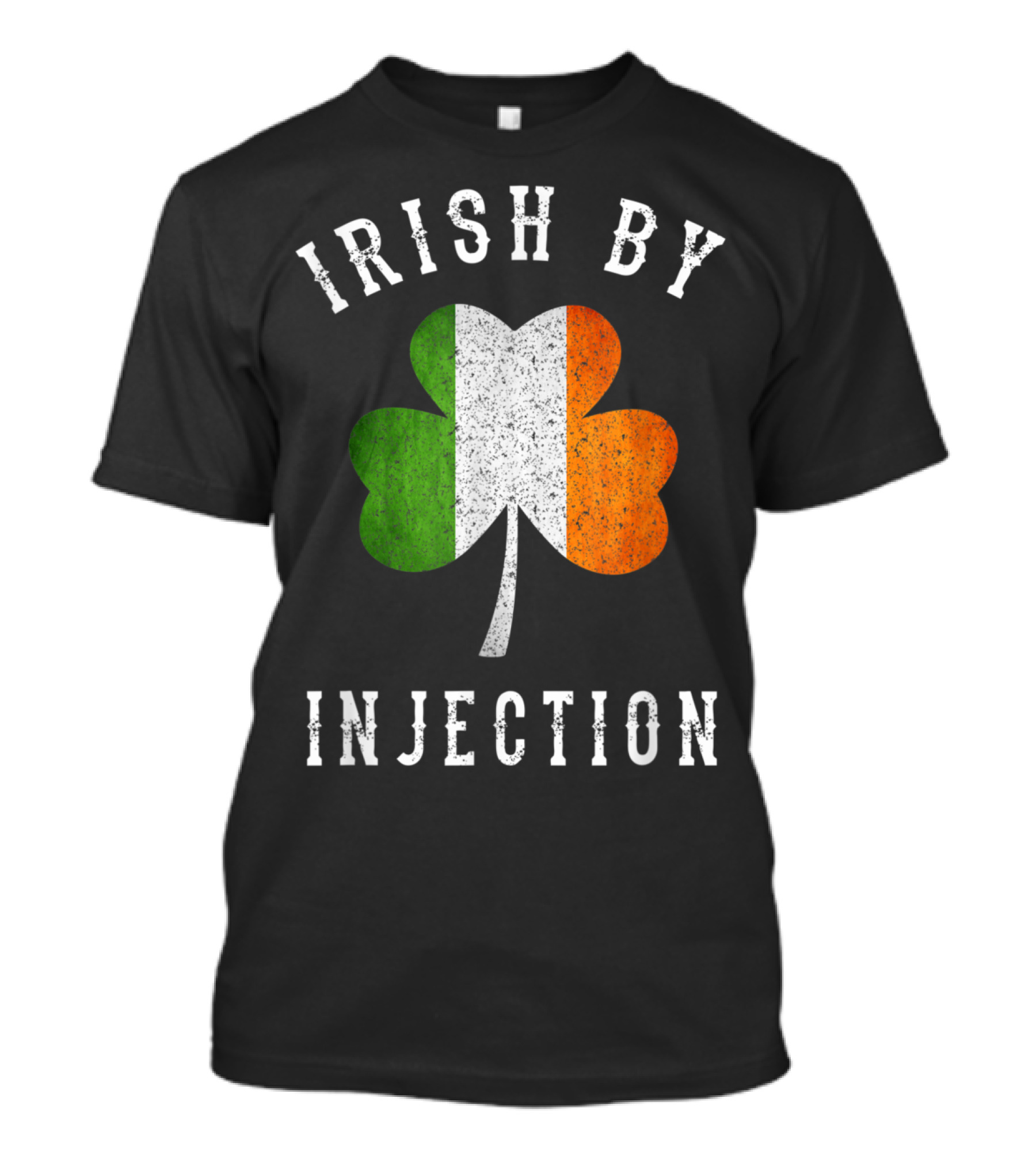 Irish By Injection Shamrock Flag T-Shirt