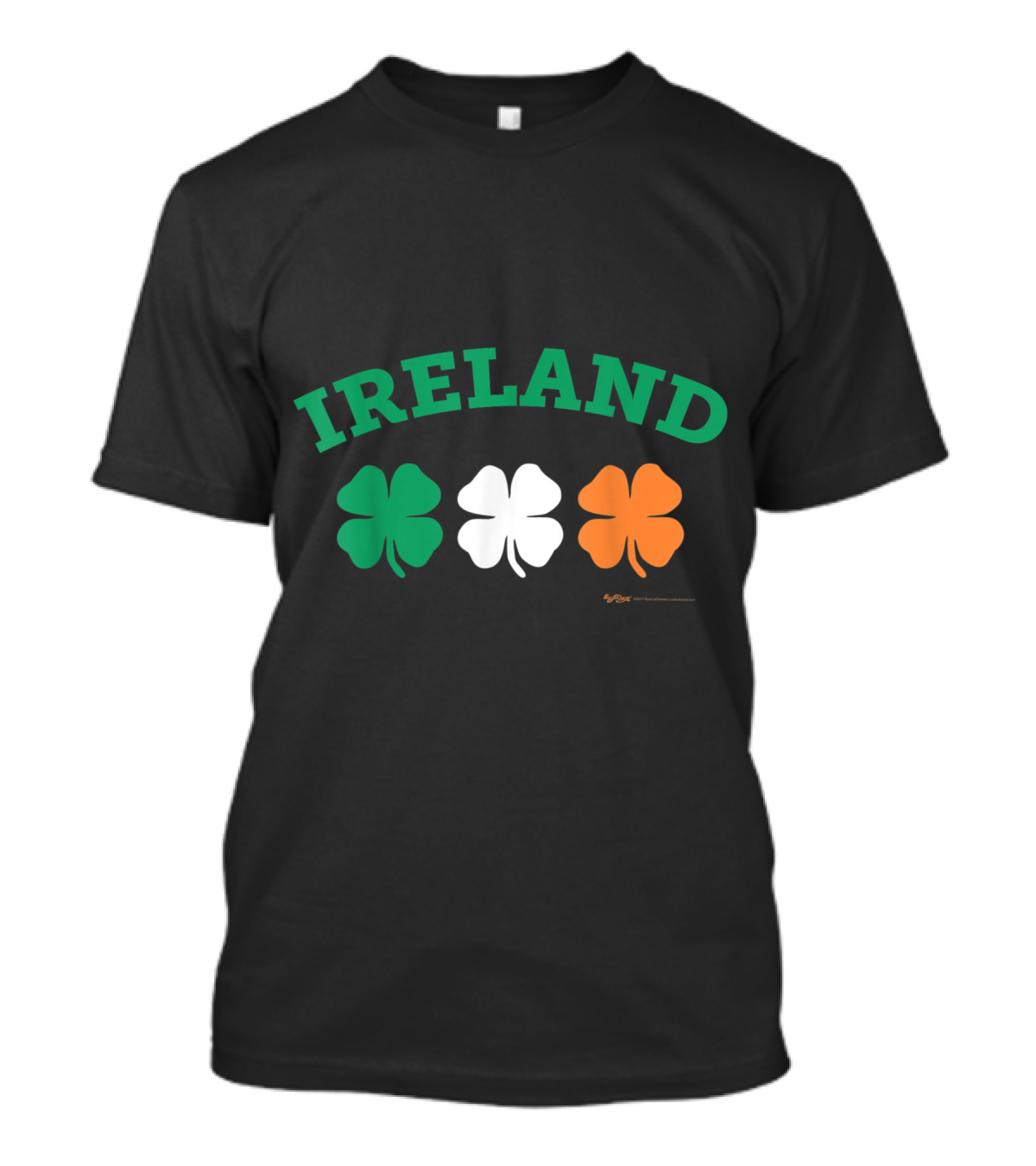 Ireland Shamrock Tricolor Flag T-Shirt