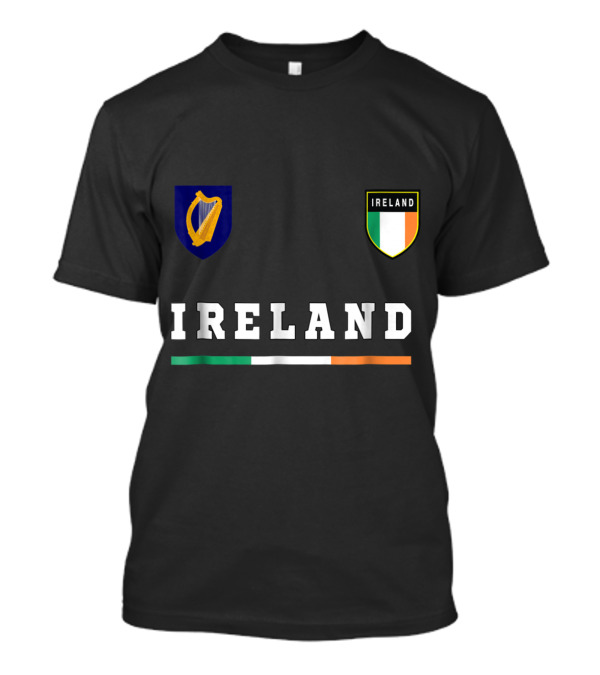 Ireland Harp Emblem Soccer Jersey Dublin Flag T-Shirt