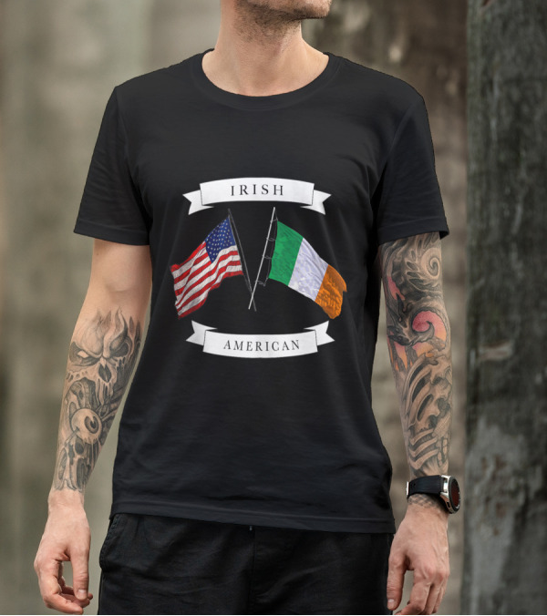 Irish American Flags United T-Shirt