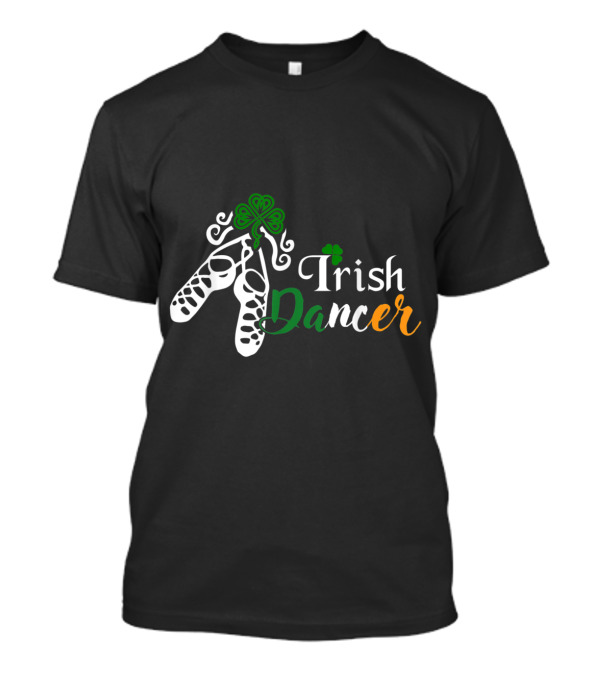 Irish Dancer Soft Shoes Shamrock T-Shirt