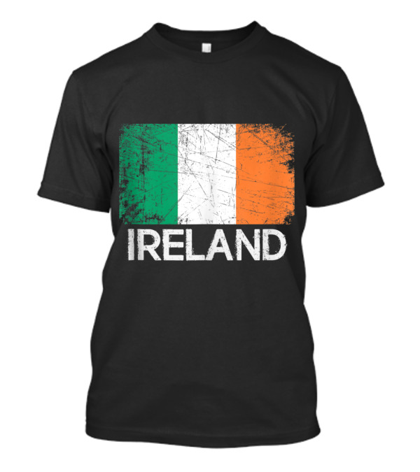 Ireland Vintage Style Distressed Irish Flag T-Shirt