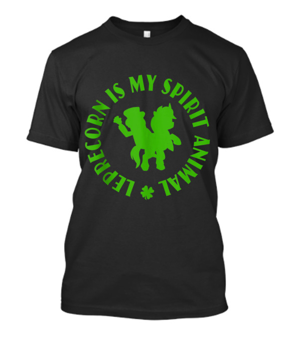 Leprecorn Is My Spirit Animal Shamrock T-Shirt
