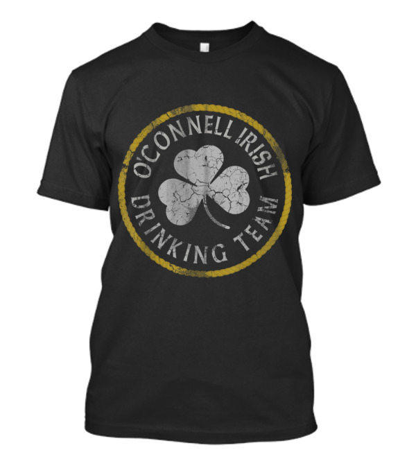 O'Connell Irish Drinking Team Shamrock Emblem T-Shirt