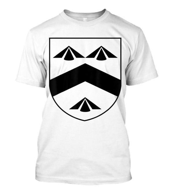 Walsh Coat Of Arms Irish Crest Ireland Celtic Chevron And Pyramids T-Shirt