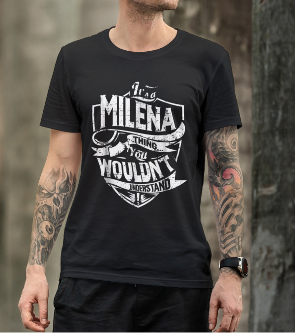 Milena Thing You Wouldn't Understand Vintage Shield T-Shirt