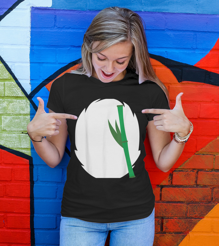 Panda Animal Bamboo Halloween DIY T-Shirt