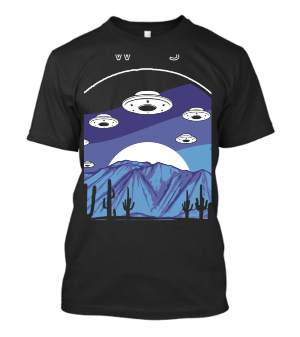 Shane Dawson UFO Armada Over Desert Mountains T-Shirt