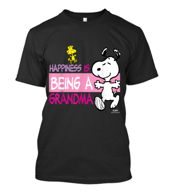 Peanuts Snoopy Happiness Is Being A Grandma Woodstock T-Shirt