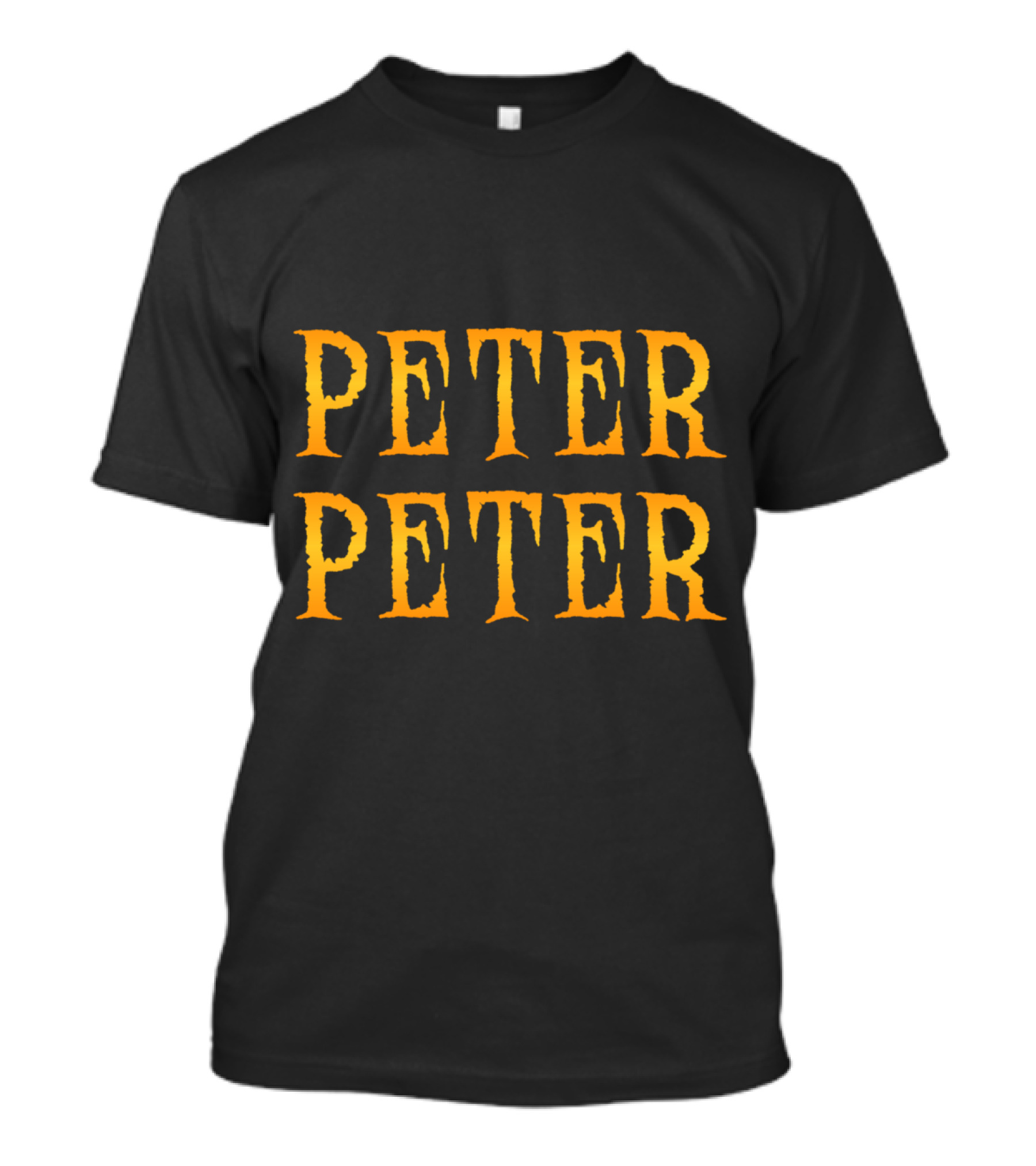 Peter Peter Pumpkin Eater Halloween Font T-Shirt