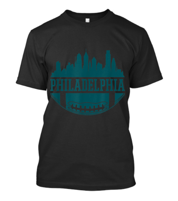 Philadelphia Football Philly Skyline Vintage Eagle T-Shirt