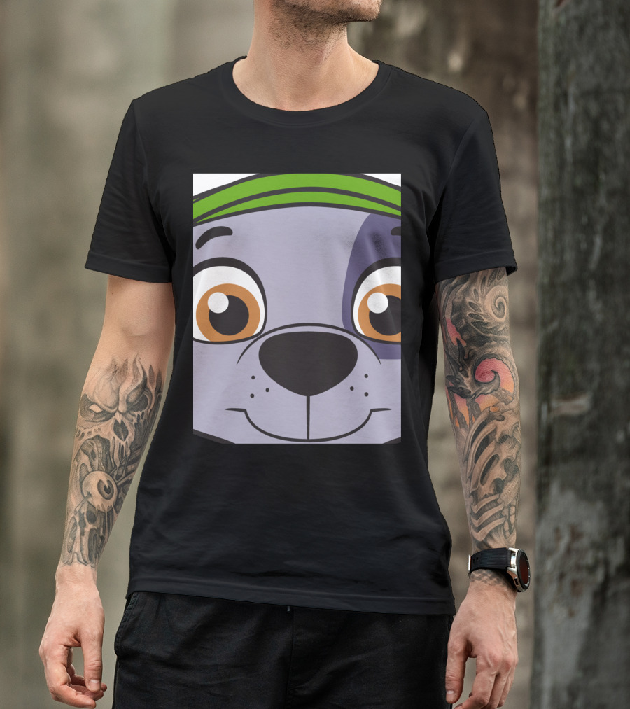 Paw Patrol Rocky Face Close-Up T-Shirt
