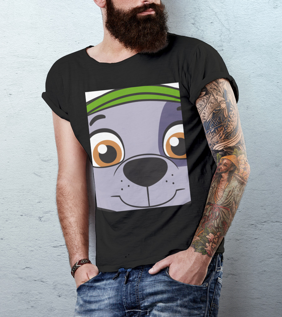 Paw Patrol Rocky Face Close-Up T-Shirt