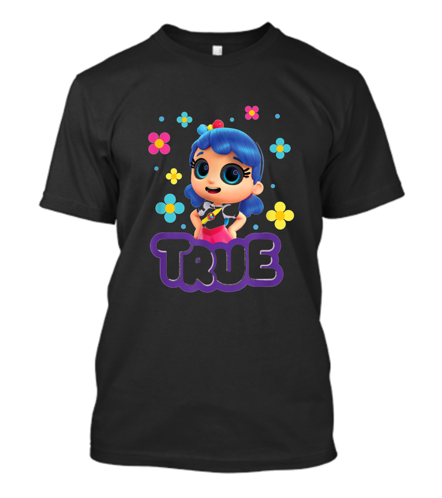 True And The Rainbow Kingdom Character With Colorful Flowers T-Shirt