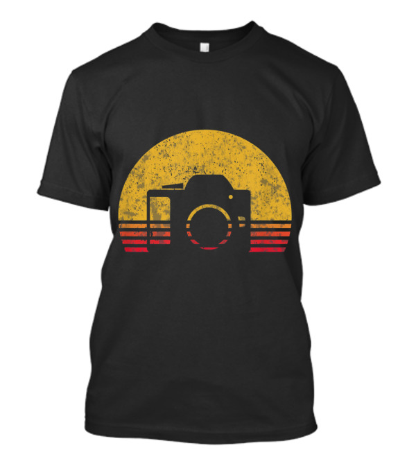 Vintage Sunset Camera Retro Photography T-Shirt