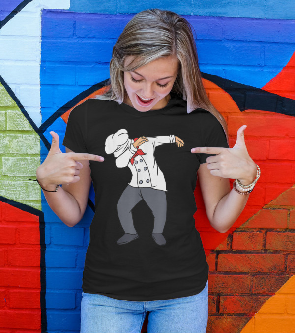 Dabbing Chef Funny Chief Cook Profession T-Shirt