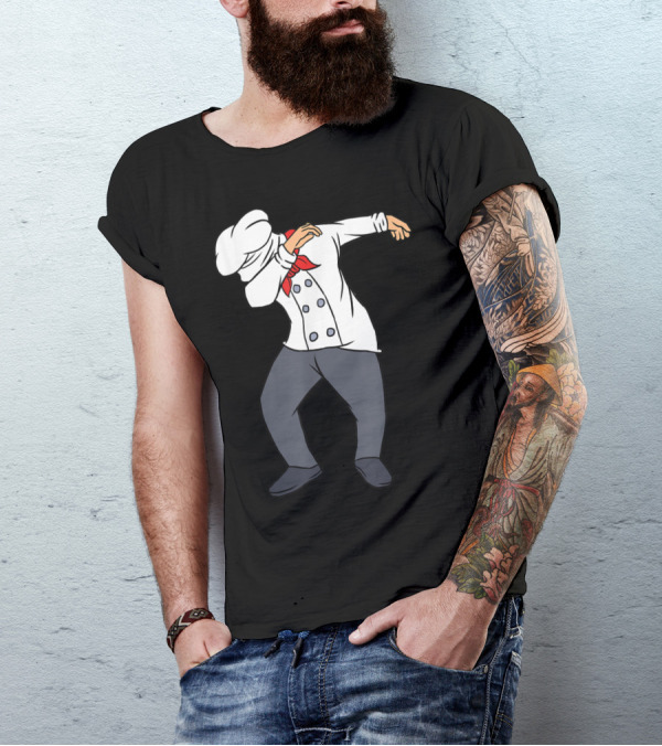 Dabbing Chef Funny Chief Cook Profession T-Shirt