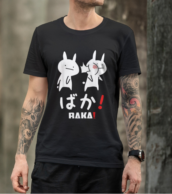 Funny Anime Baka Rabbit Slap ばか RAKA T-Shirt