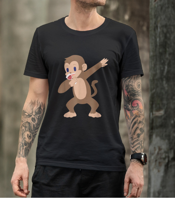 Monkey Dabbing Drinking Wine For Wine Lovers T-Shirt