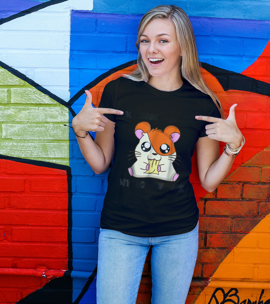 My Hamster Ate My Homework Funny Kids Teacher School T-Shirt