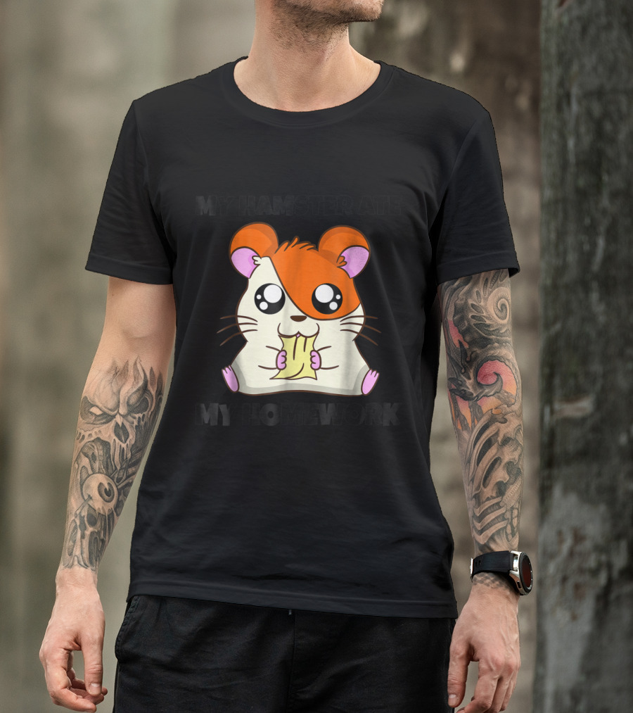 My Hamster Ate My Homework Funny Kids Teacher School T-Shirt