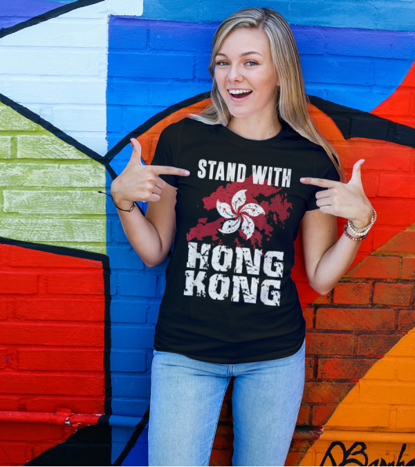 Stand With Hong Kong Free Hong Kong Flag Pro Democracy T-Shirt