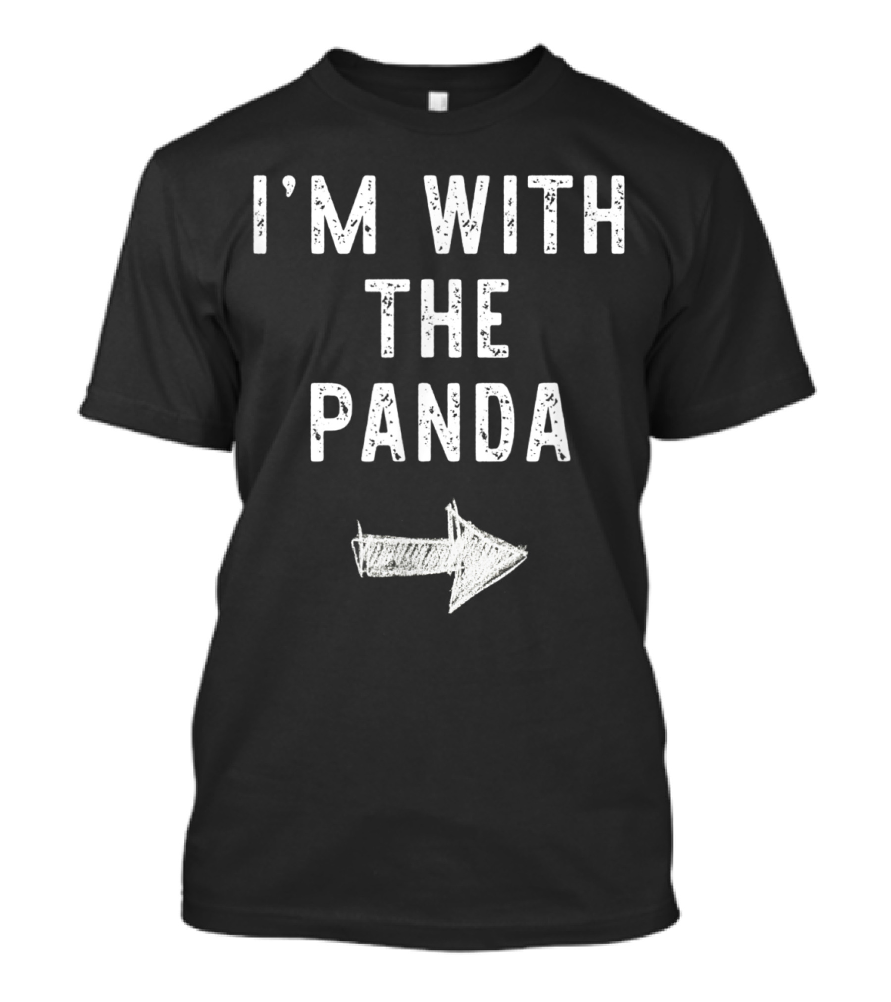 I'm With The Panda Halloween Matching Couple Costume T-Shirt