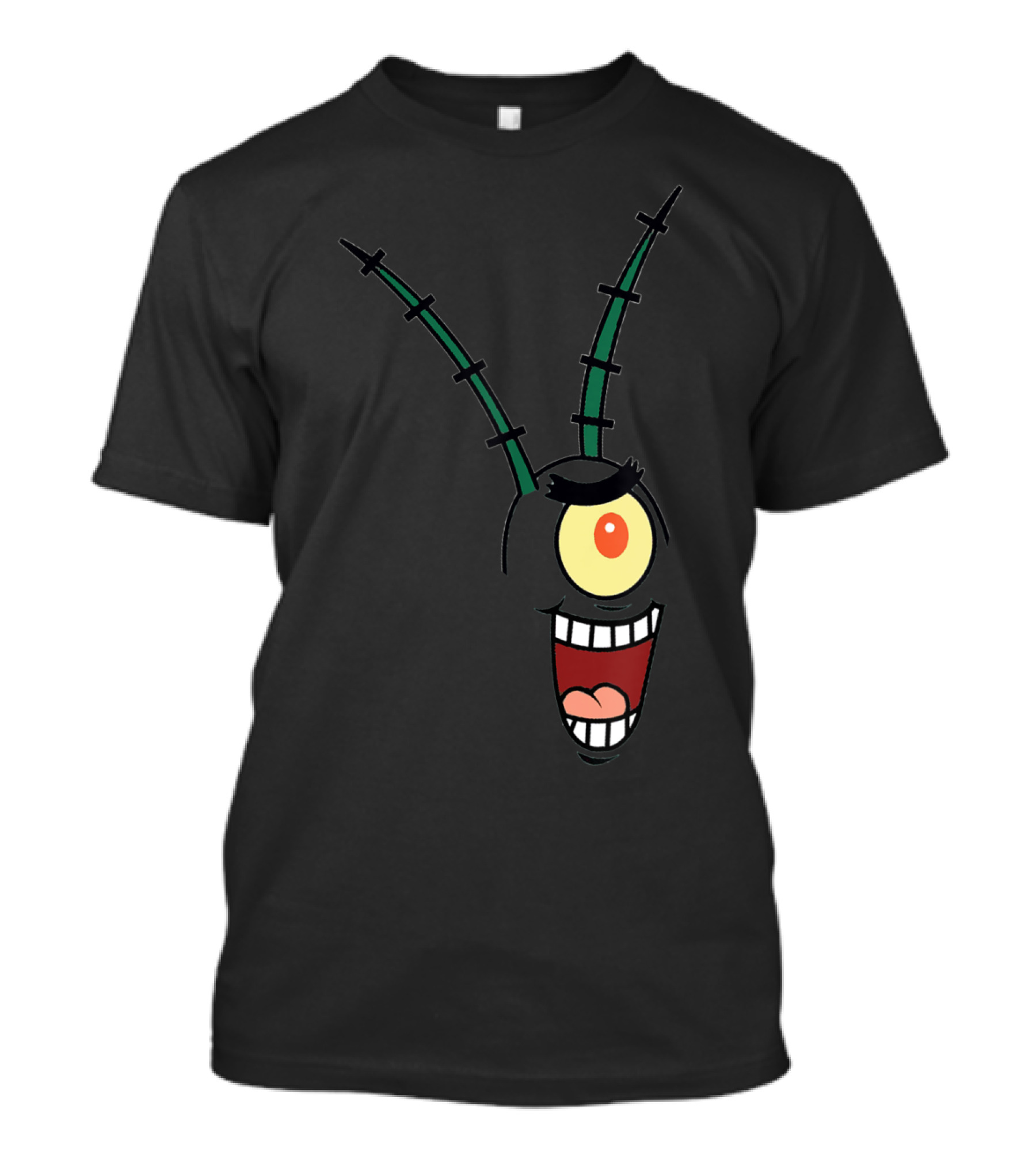 Plankton Cartoon Face Halloween Costume Group Idea T-Shirt