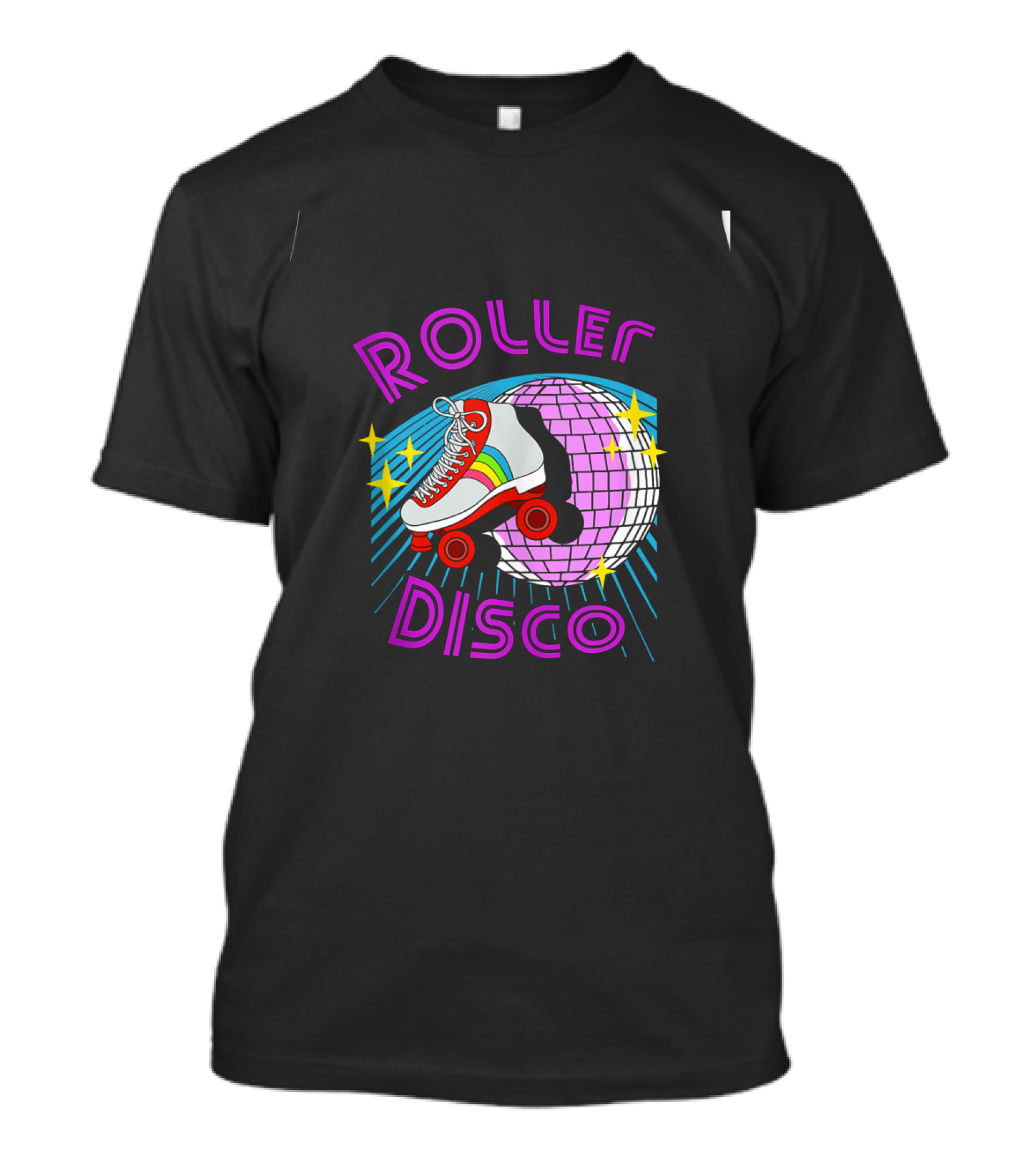 Roller Disco Rainbow Roller Skating Disco Ball T-Shirt