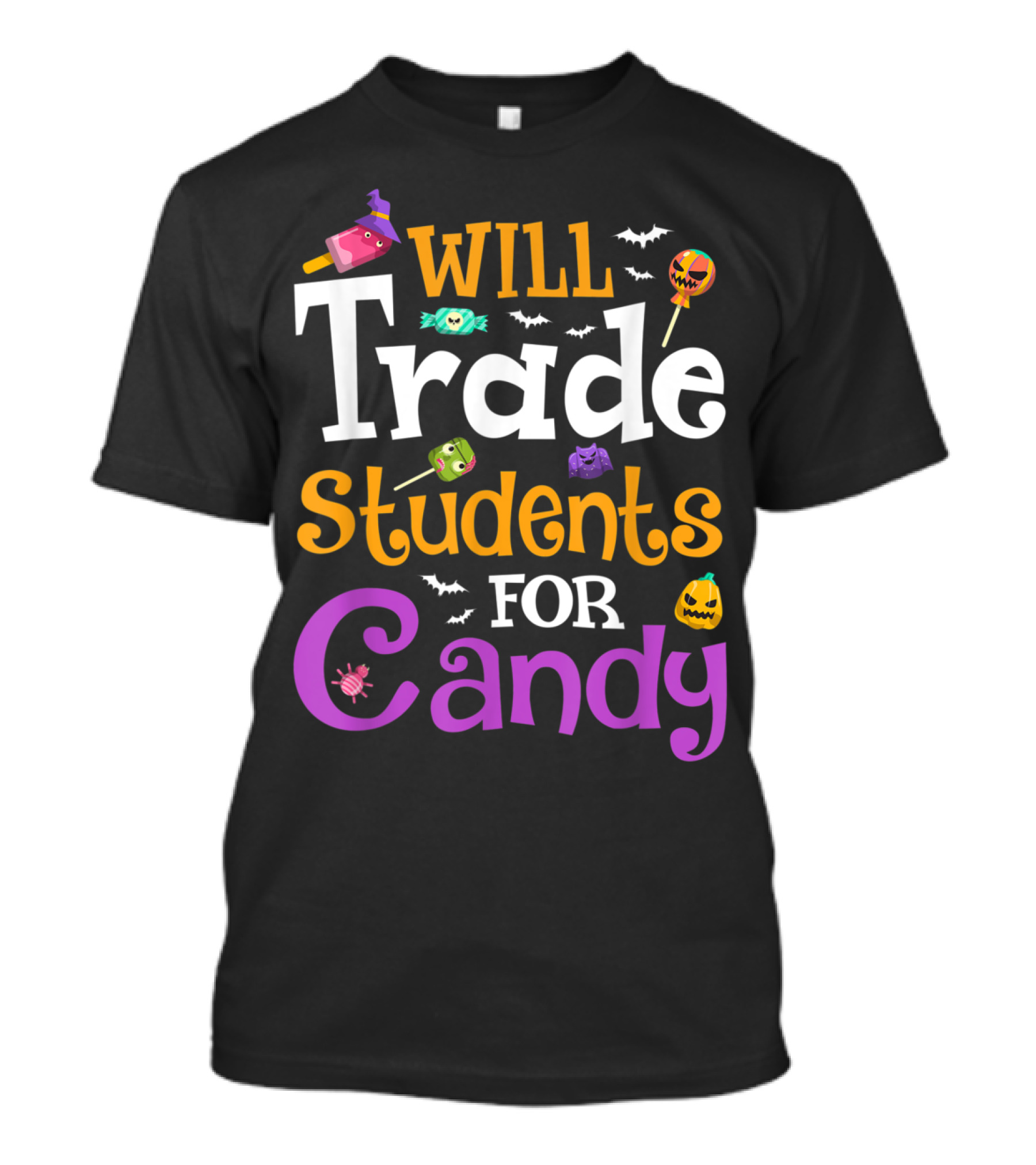 Will Trade Students For Candy Halloween Teacher T-Shirt