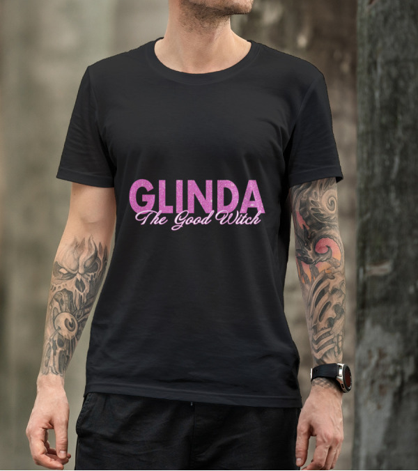 Glinda The Good Witch Wizard Of Oz Sparkle Text T-Shirt