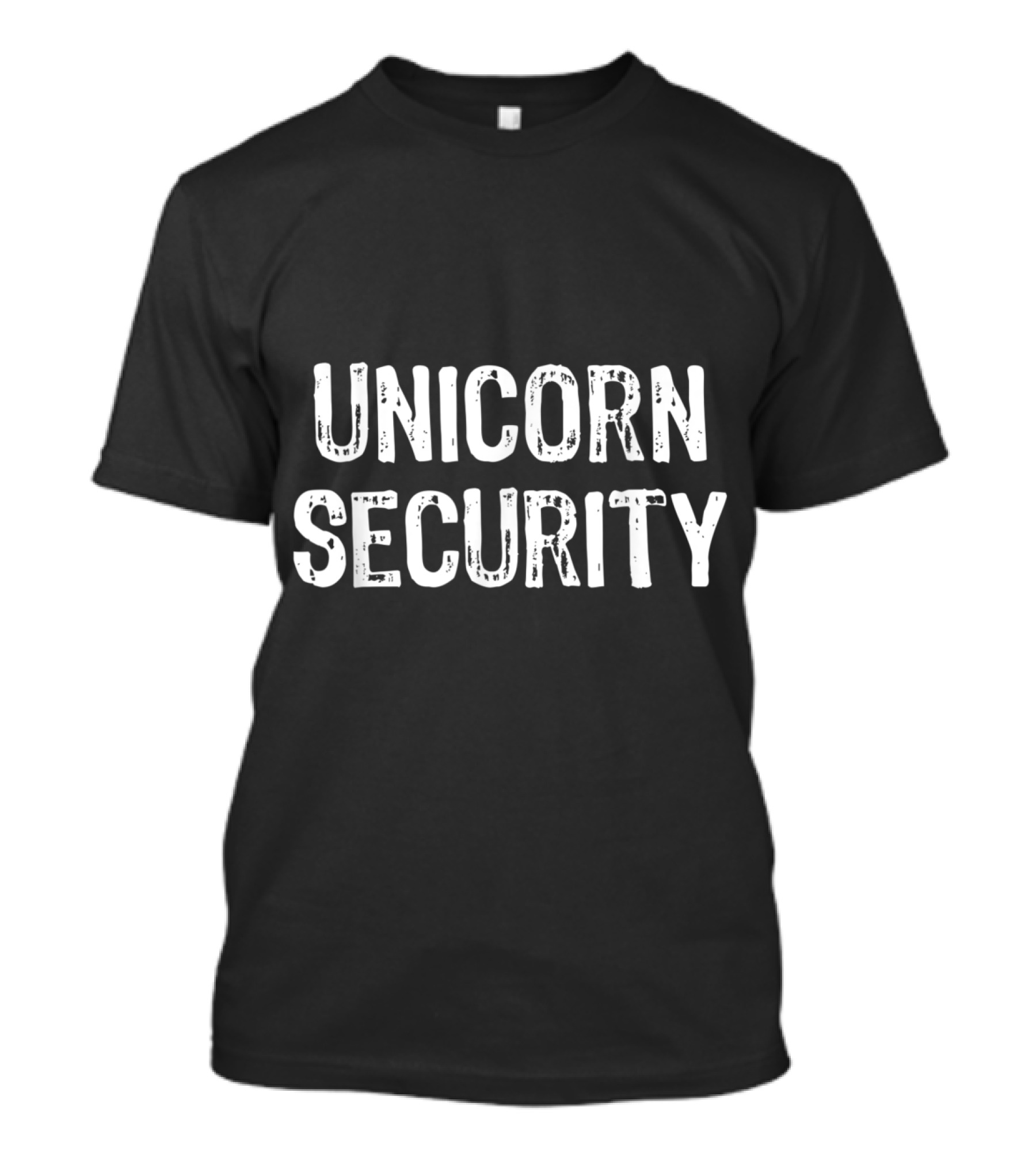 Unicorn Security Costume Halloween Party Lazy Easy T-Shirt