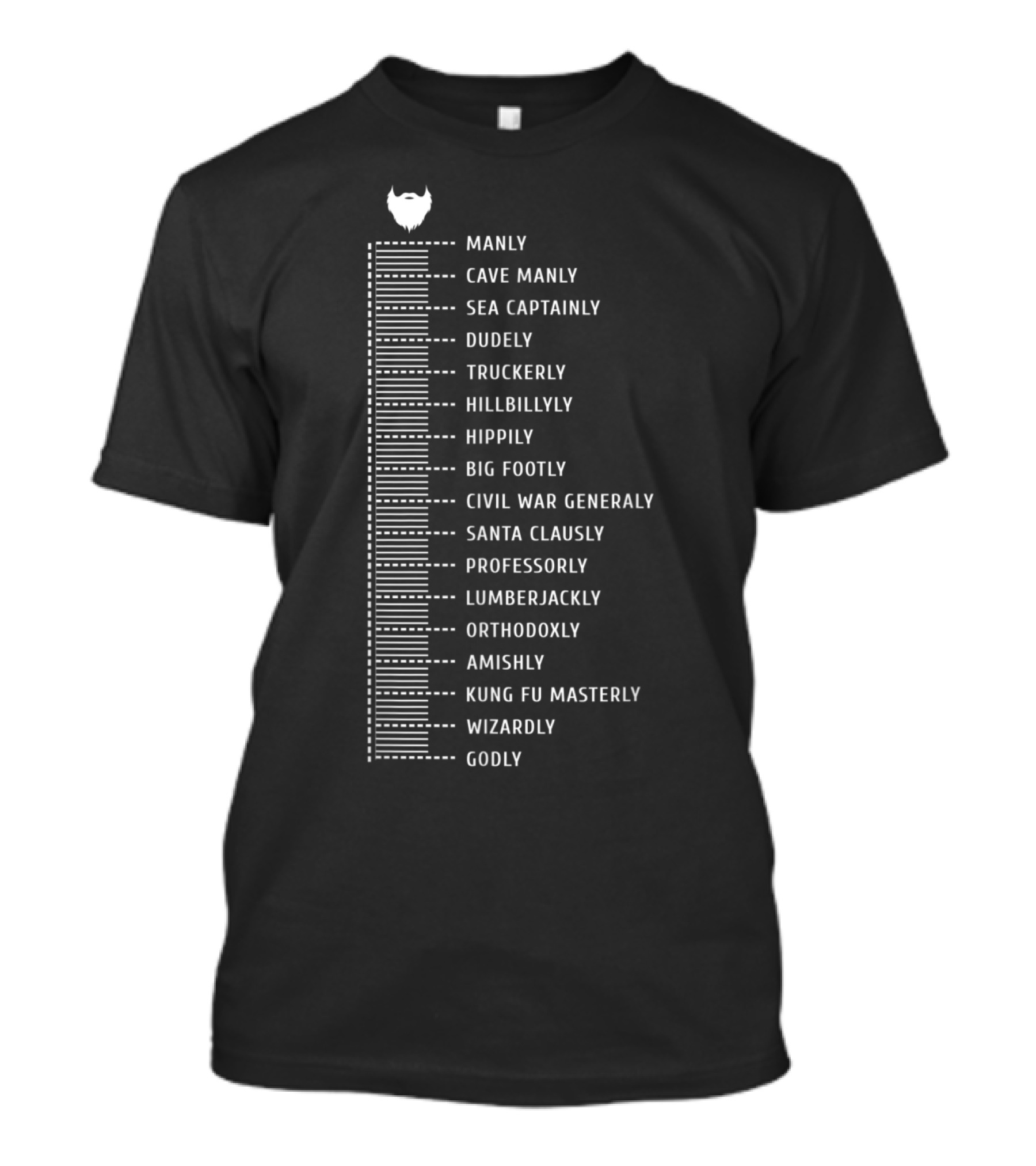 Beard Scale Manly Cave Sea Captain Santa Claus Professor Wizard Godly T-Shirt