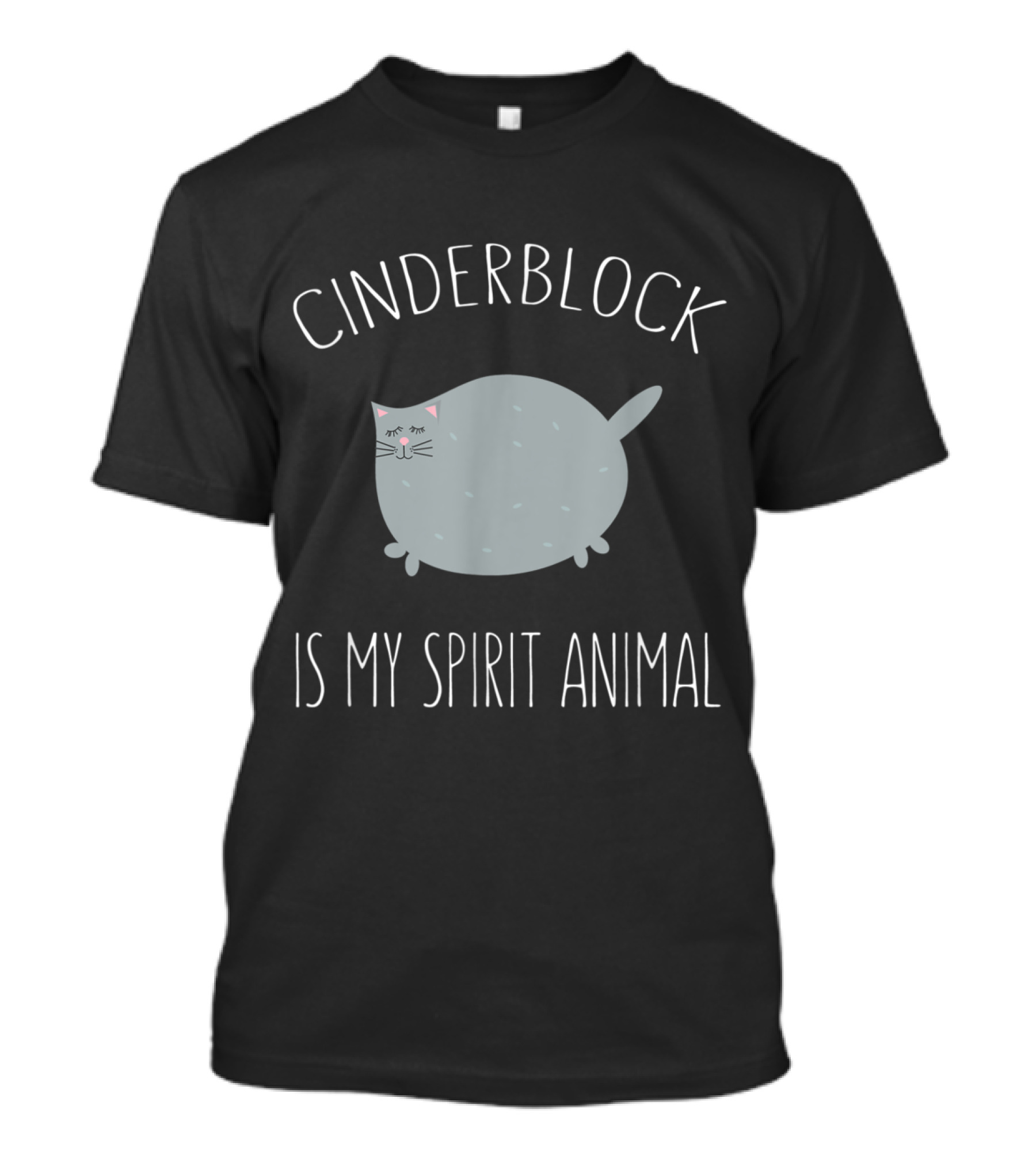 Cinderblock Cat Is My Spirit Animal Exercise Motivation T-Shirt