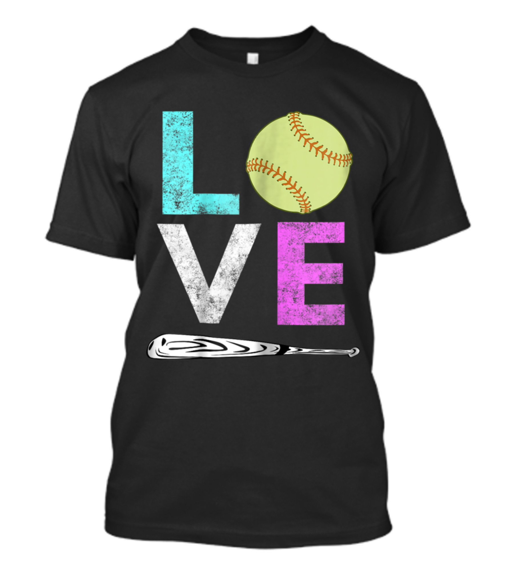 Love Softball Best Fun Birthday Girls T-Shirt